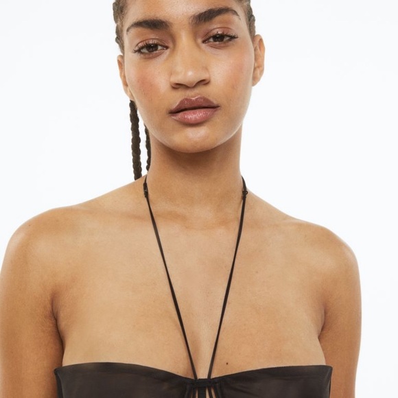 H&M Non Padded Underwire Mesh Bra size 12 - Picture 2 of 7